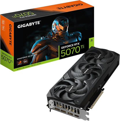 Gigabyte GeForce RTX™️ 5070 Ti WINDFORCE OC SFF 16GB GDDR7 PART NO:GV-N507TWF30C-16GD