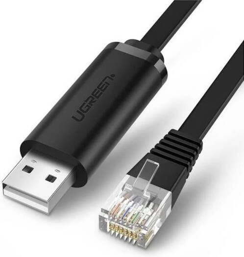 Ugreen USB to Ethernet adapter cable on a white background